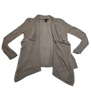 INC International Concepts Pointelle Knit Open Front Lightweight Cardigan Size S
